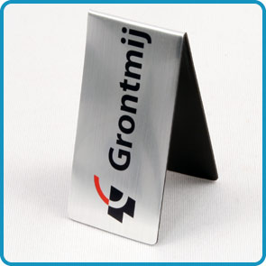 Magnet-Lesezeichen mit Aluminiumoberfläche „TMR“