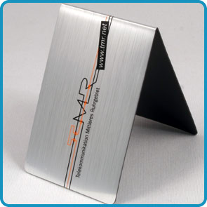 Magnet-Lesezeichen mit Aluminiumoberfläche „Grontmij“