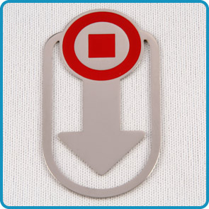 Magnet-Lesezeichen mit Trägerkarte „Kieler Nachrichten“
